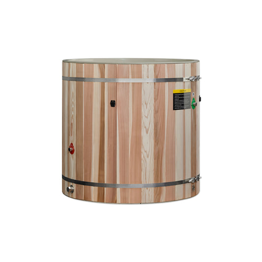 Dynamic Cold Therapy Barrel Spa - Plastic Interior with Pacific Cedar Exterior