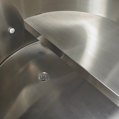 Dynamic Cold Therapy Barrel Spa - Stainless Steel with Pacific Cedar Exterior