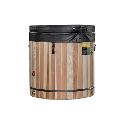 Dynamic Cold Therapy Barrel Spa - Stainless Steel with Pacific Cedar Exterior
