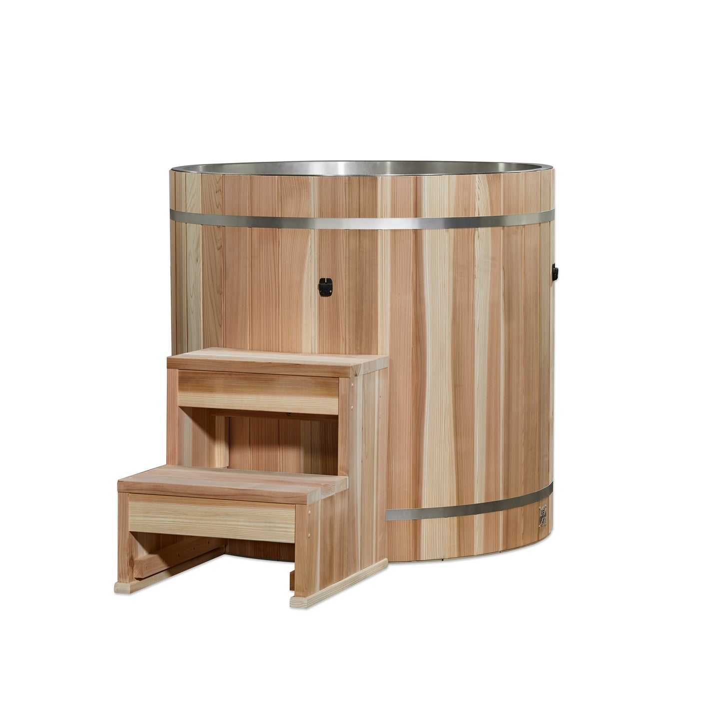 Dynamic Cold Therapy Barrel Spa - Stainless Steel with Pacific Cedar Exterior