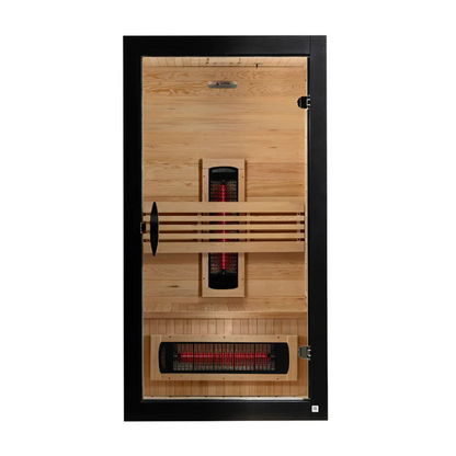Dynamic Santorini 1-2-Person Full Spectrum Near Zero EMF (Under 3MG) FAR Infrared Sauna (Canadian Hemlock)