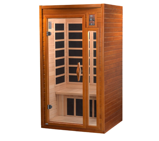 Dynamic Barcelona 1-2-person Low EMF FAR Infrared Sauna (Canadian Hemlock)