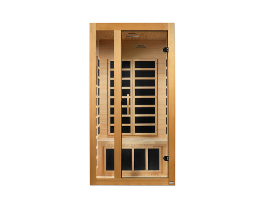 Dynamic Gracia 1-2-person Low EMF FAR Infrared Sauna (Canadian Hemlock)