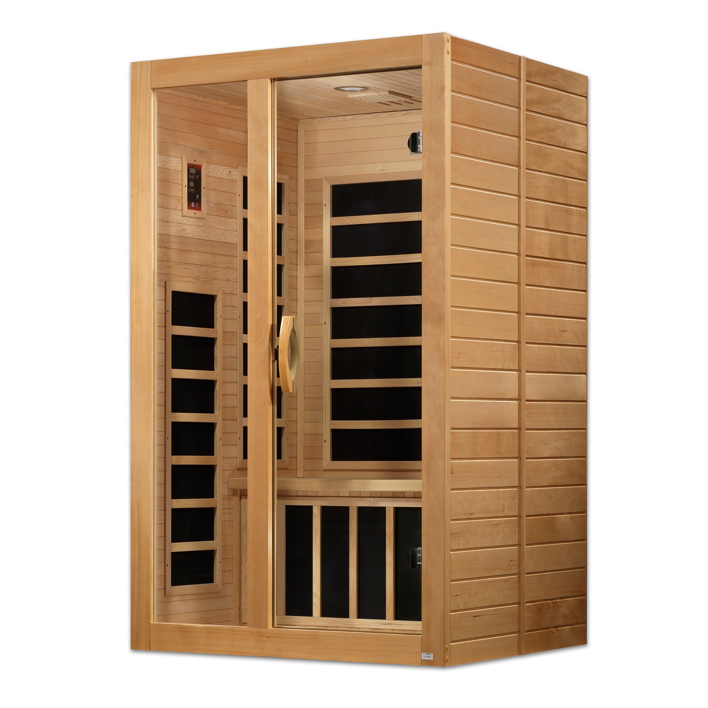 Dynamic Santiago 2-person Low EMF (Between 5-10MG) FAR Infrared Sauna (Canadian Hemlock)amic Santiago 2-Person Full Spectrum Near Zero EMF (Under 3MG) FAR Infrared Sauna (Canadian Hemlock)