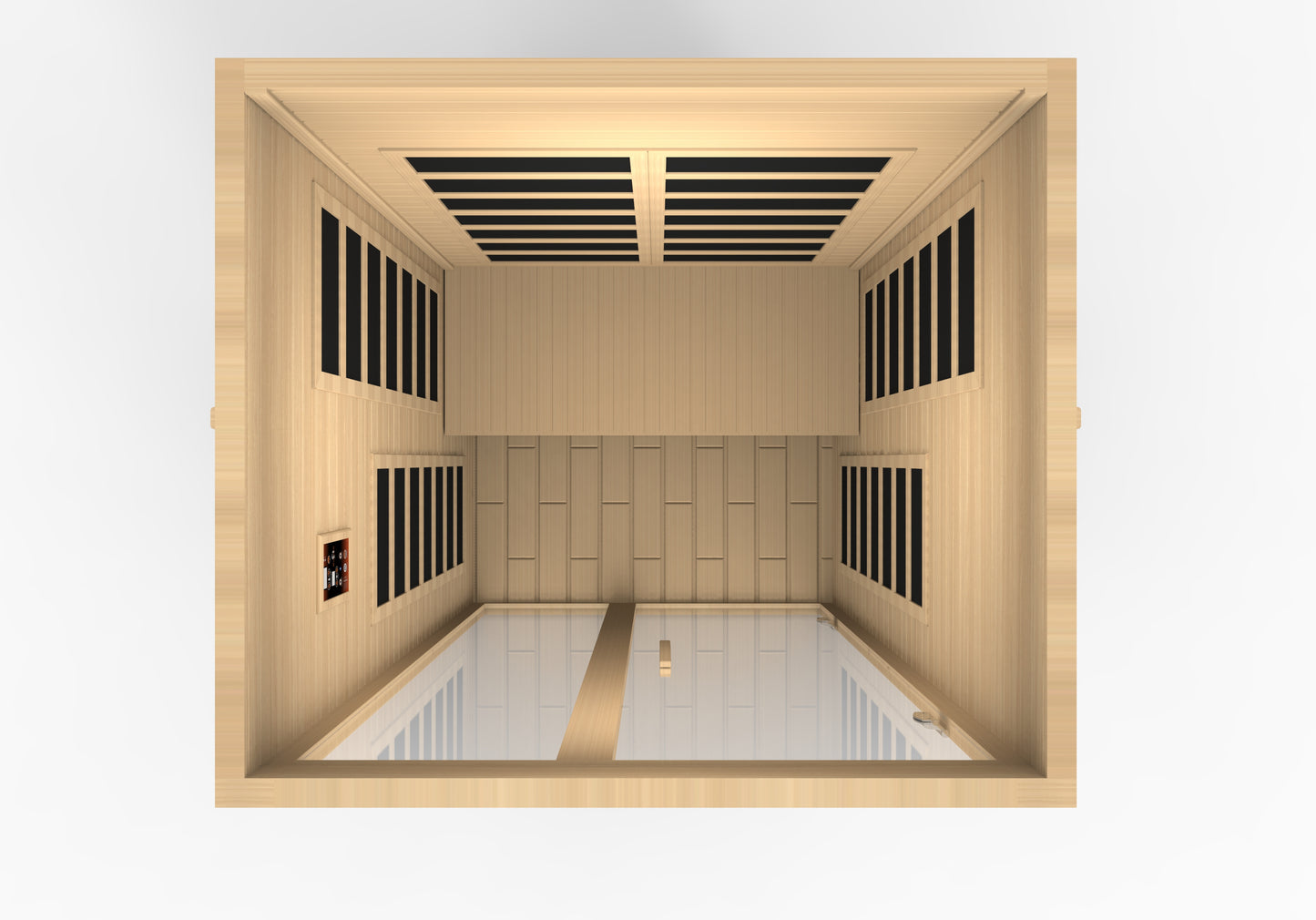 Dynamic Santiago 2-person Low EMF (Between 5-10MG) FAR Infrared Sauna (Canadian Hemlock)amic Santiago 2-Person Full Spectrum Near Zero EMF (Under 3MG) FAR Infrared Sauna (Canadian Hemlock)