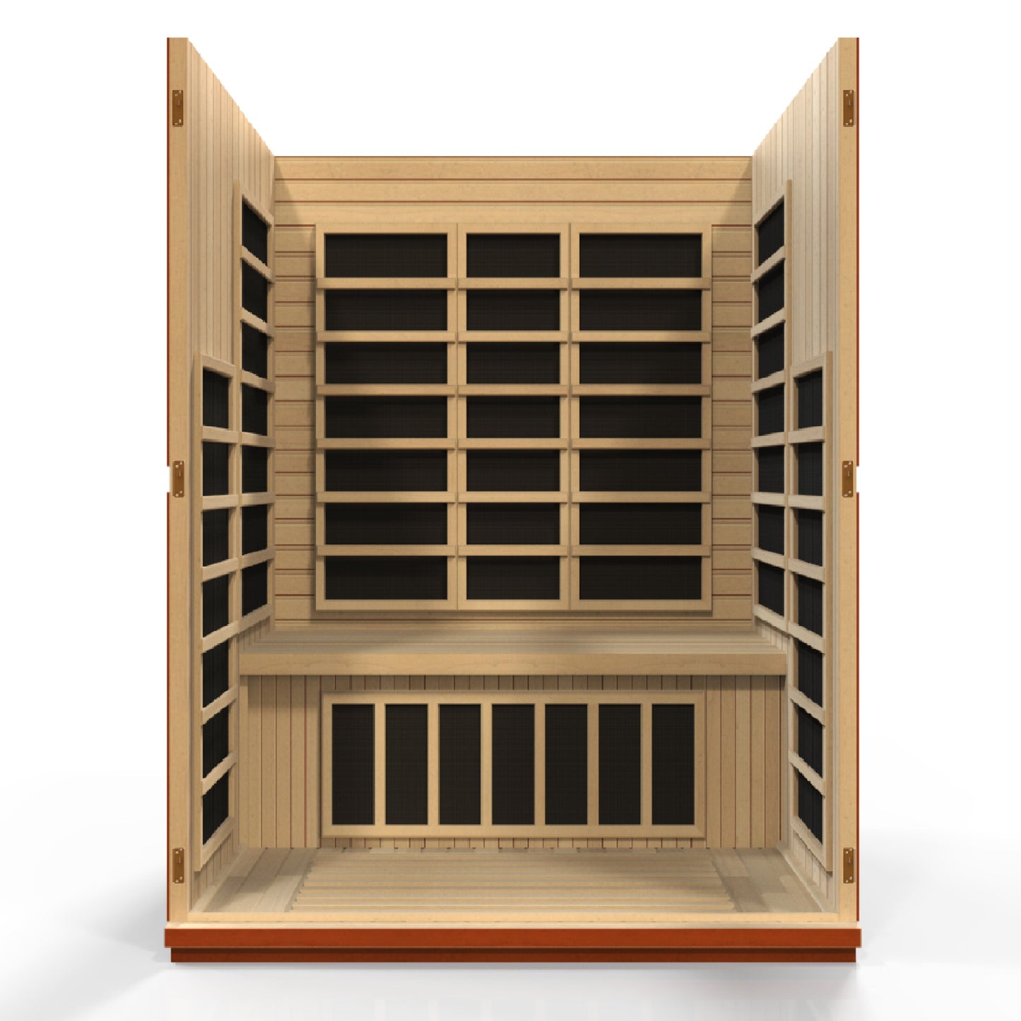 Dynamic Bellagio 3-person Low EMF  FAR Infrared Sauna (Canadian Hemlock)