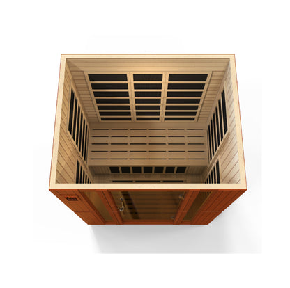 Dynamic Bellagio 3-person Low EMF  FAR Infrared Sauna (Canadian Hemlock)