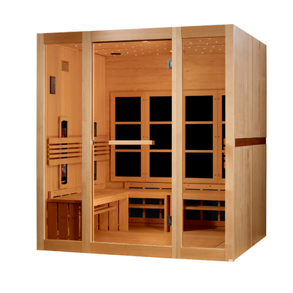 ***New 2026 Model*** Golden Designs 8 Person Full Spectrum Near Zero EMF FAR IR Sauna